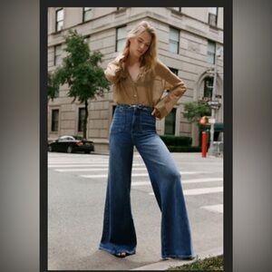 BNWT Anthropologie Pilcro High-Waisted Blue Jeans Size 27